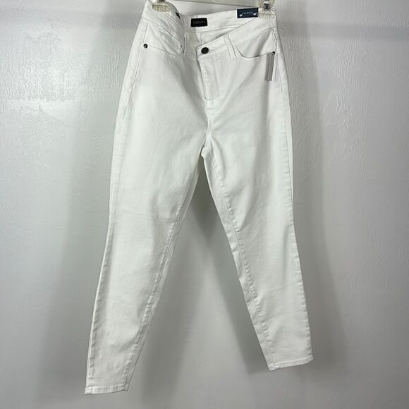 Talbots White High Waist Skinny Leg Ankle Length Jegging Size 8P - Picture 1 of 10
